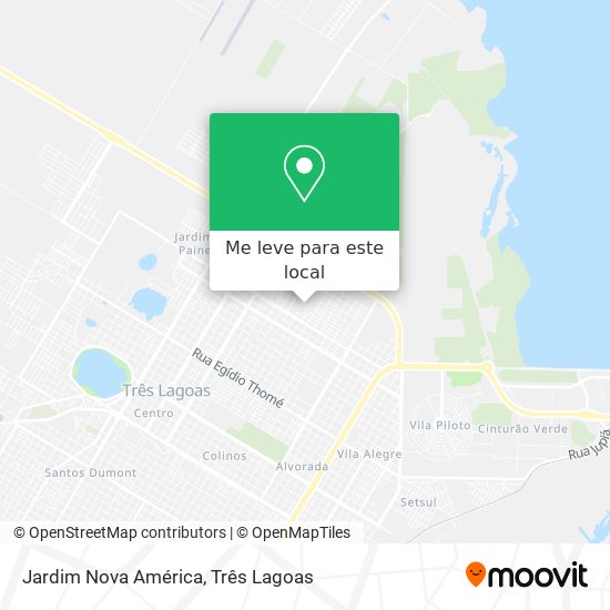 Jardim Nova América mapa