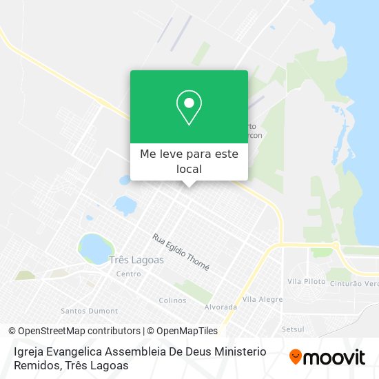 Igreja Evangelica Assembleia De Deus Ministerio Remidos mapa