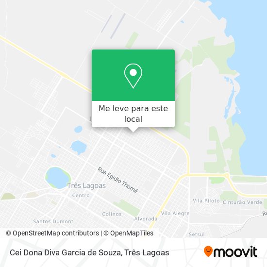Cei Dona Diva Garcia de Souza mapa