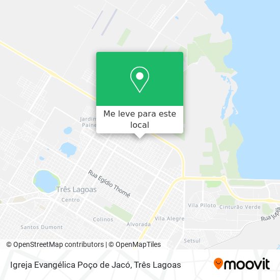 Igreja Evangélica Poço de Jacó mapa