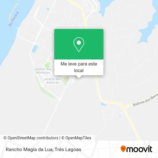 Rancho Magia da Lua mapa