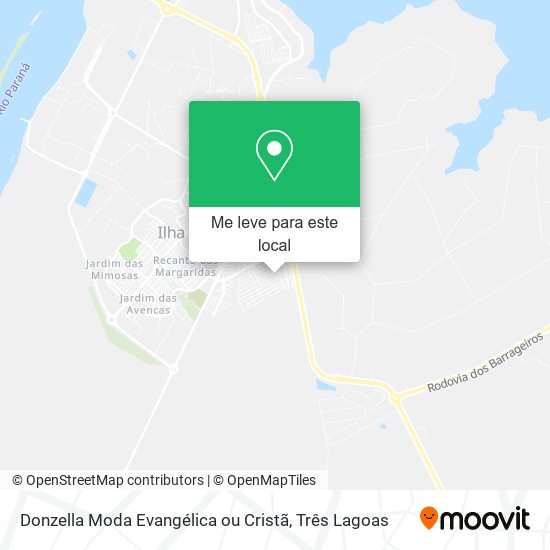 Donzella Moda Evangélica ou Cristã mapa