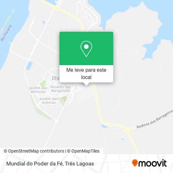 Mundial do Poder da Fé mapa