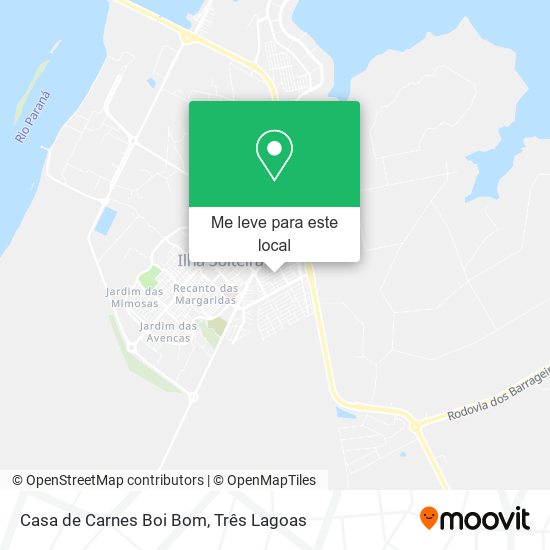 Casa de Carnes Boi Bom mapa