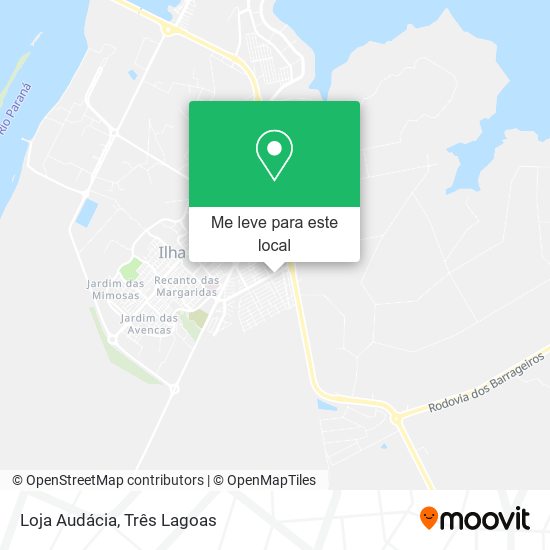 Loja Audácia mapa