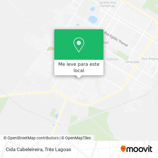 Cida Cabeleireira mapa