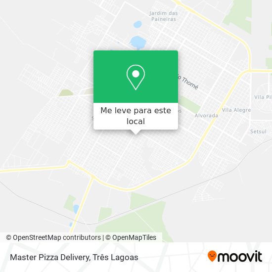 Master Pizza Delivery mapa