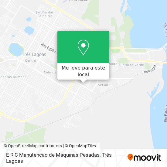 E R C Manutencao de Maquinas Pesadas mapa