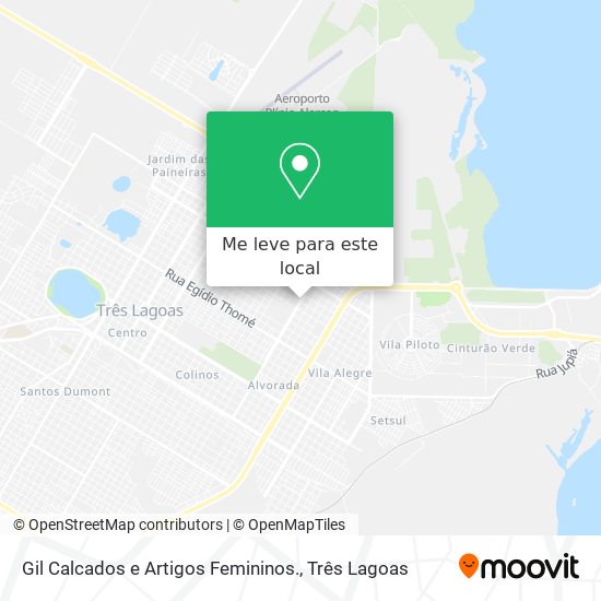 Gil Calcados e Artigos Femininos. mapa