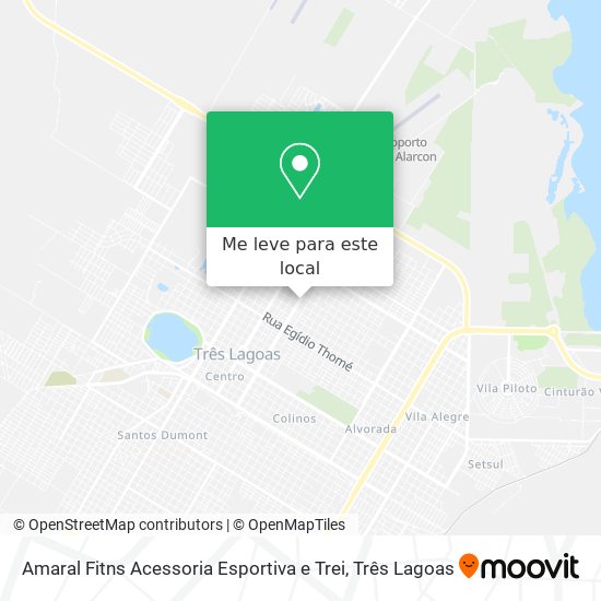 Amaral Fitns Acessoria Esportiva e Trei mapa