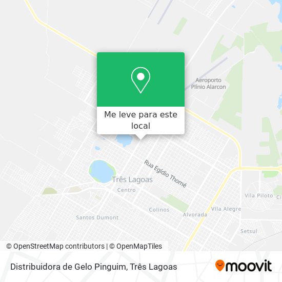 Distribuidora de Gelo Pinguim mapa