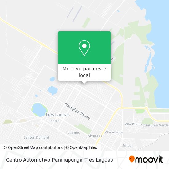 Centro Automotivo Paranapunga mapa