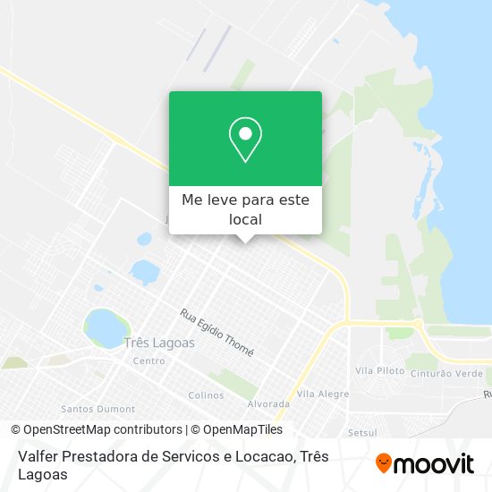 Valfer Prestadora de Servicos e Locacao mapa