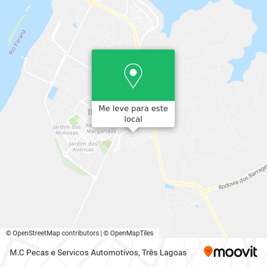 M.C Pecas e Servicos Automotivos mapa