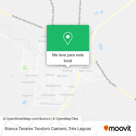 Bianca Tavares Teodoro Caetano mapa