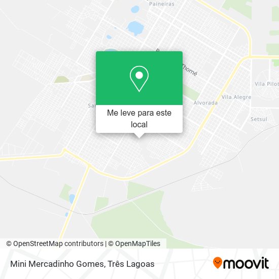 Mini Mercadinho Gomes mapa