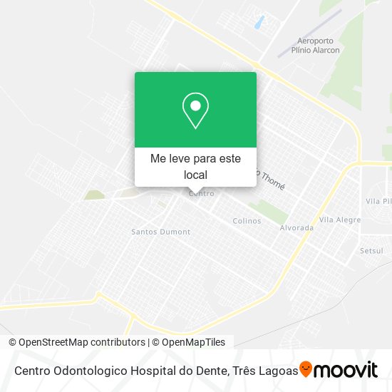 Centro Odontologico Hospital do Dente mapa