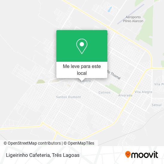 Ligeirinho Cafeteria mapa