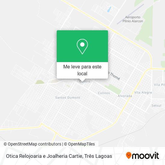 Otica Relojoaria e Joalheria Cartie mapa