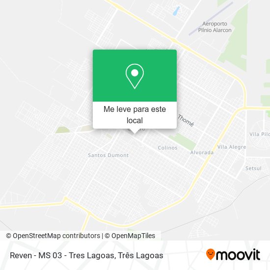 Reven - MS 03 - Tres Lagoas mapa