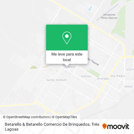 Betarello & Betarello Comercio De Brinquedos mapa