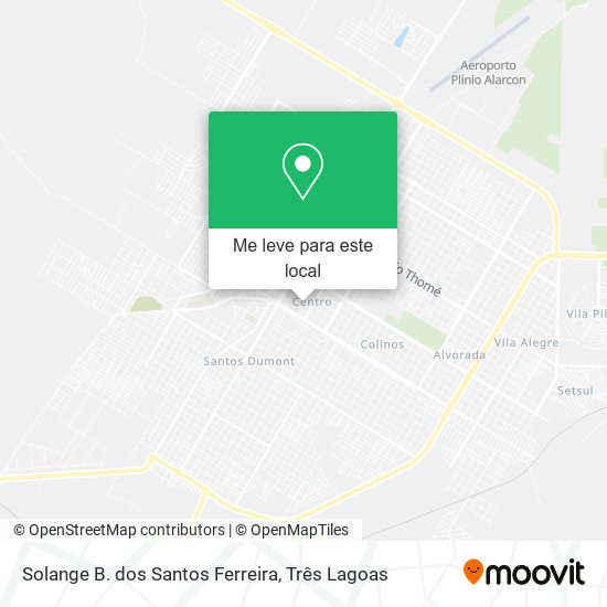 Solange B. dos Santos Ferreira mapa