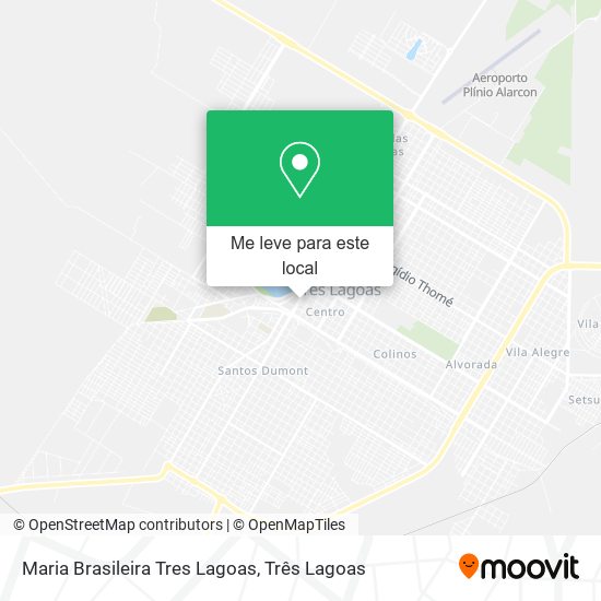 Maria Brasileira Tres Lagoas mapa