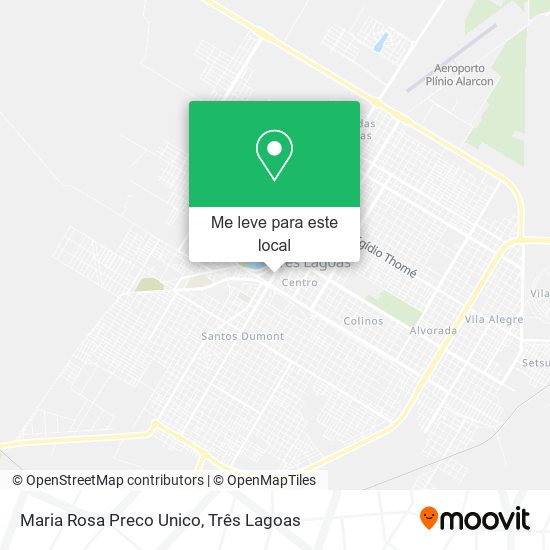 Maria Rosa Preco Unico mapa