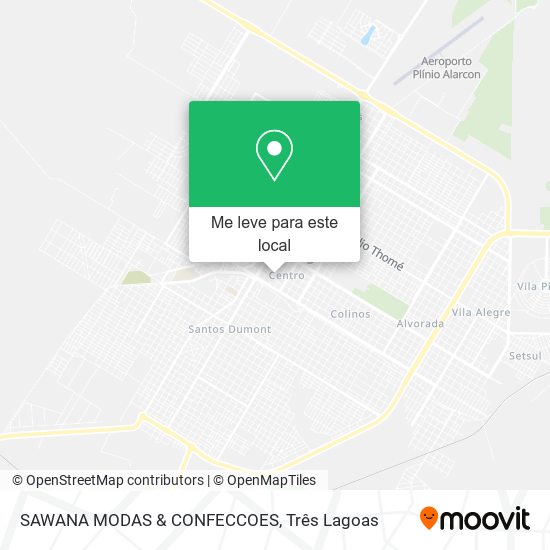 SAWANA MODAS & CONFECCOES mapa