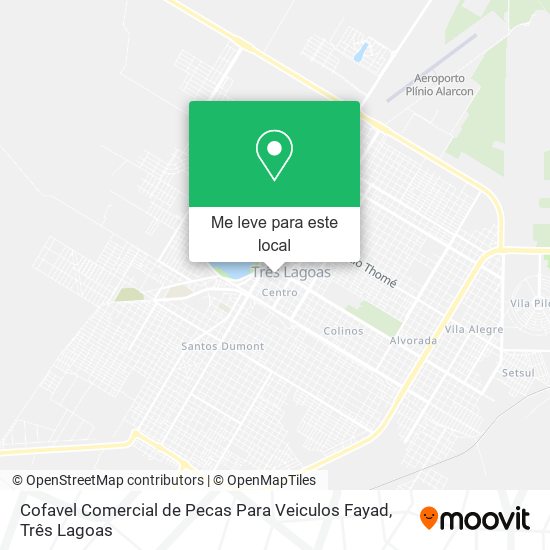 Cofavel Comercial de Pecas Para Veiculos Fayad mapa