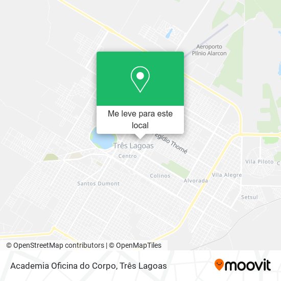 Academia Oficina do Corpo mapa