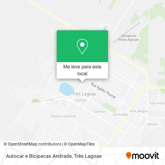 Autocar e Bicipecas Andrade mapa