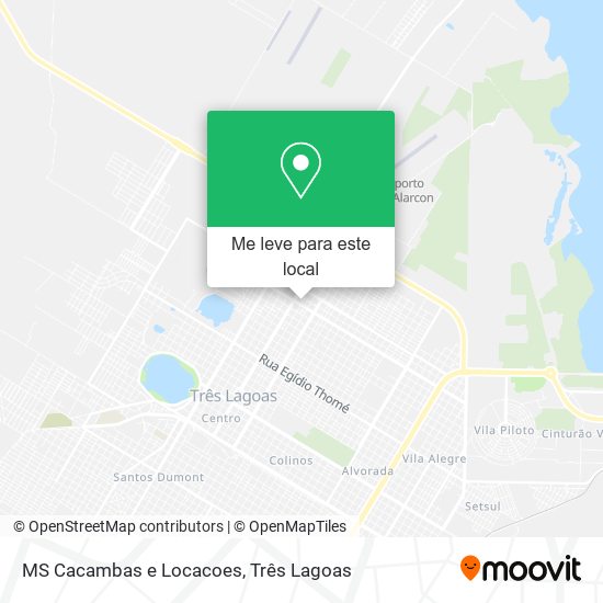 MS Cacambas e Locacoes mapa