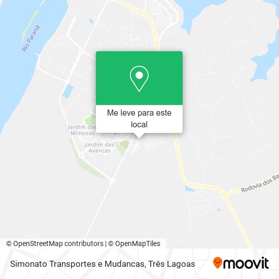 Simonato Transportes e Mudancas mapa