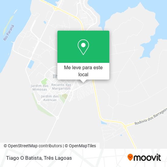 Tiago O Batista mapa