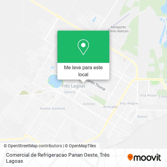 Comercial de Refrigeracao Panan Oeste mapa