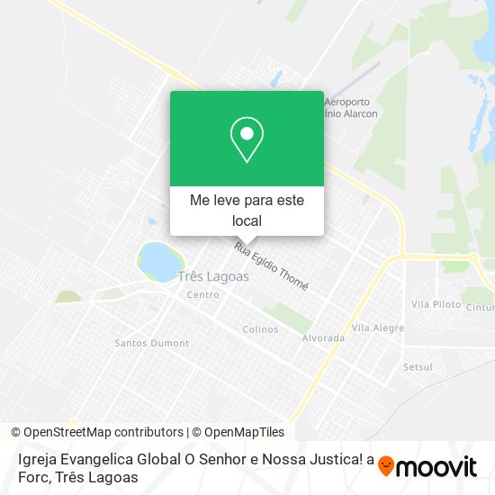 Igreja Evangelica Global O Senhor e Nossa Justica! a Forc mapa