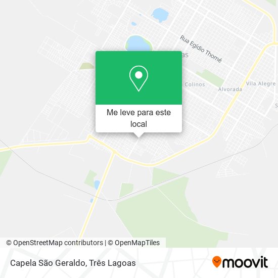 Capela São Geraldo mapa