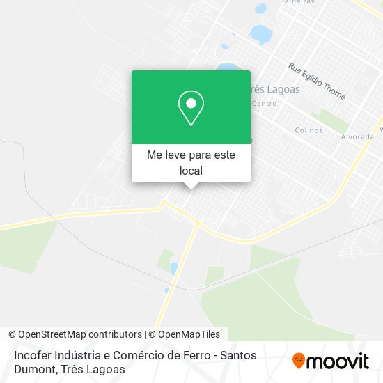 Incofer Indústria e Comércio de Ferro - Santos Dumont mapa
