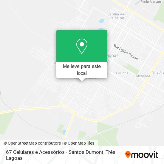 67 Celulares e Acessórios - Santos Dumont mapa