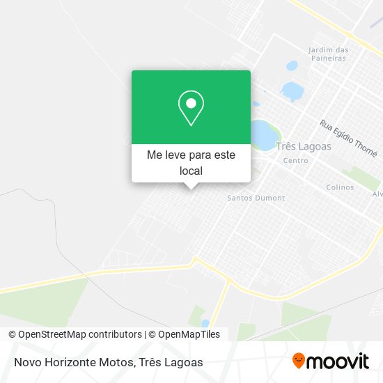 Novo Horizonte Motos mapa