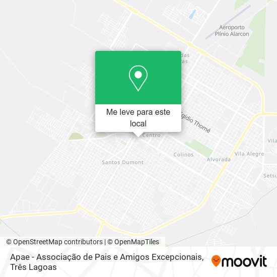 Apae - Associação de Pais e Amigos Excepcionais mapa