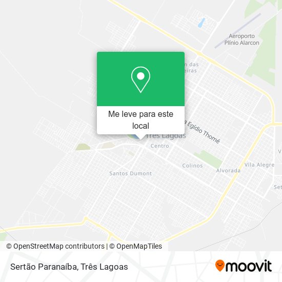 Sertão Paranaíba mapa
