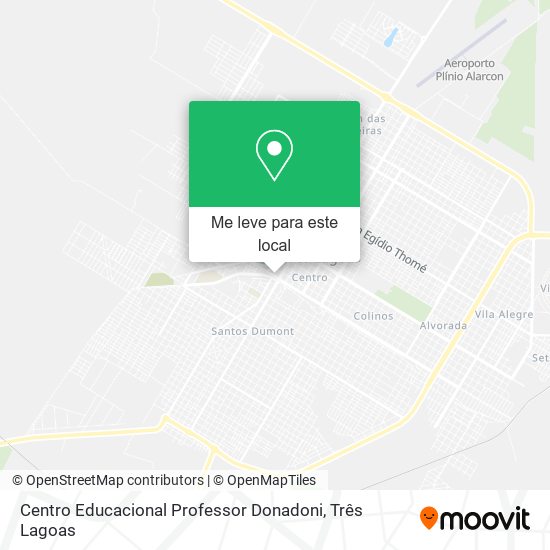 Centro Educacional Professor Donadoni mapa