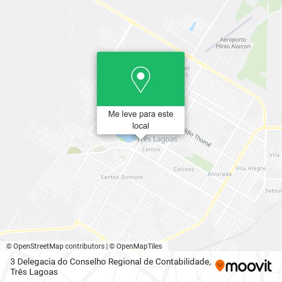 3 Delegacia do Conselho Regional de Contabilidade mapa
