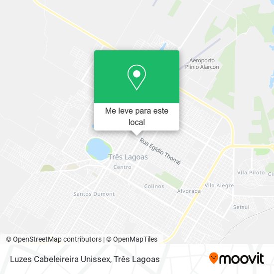 Luzes Cabeleireira Unissex mapa