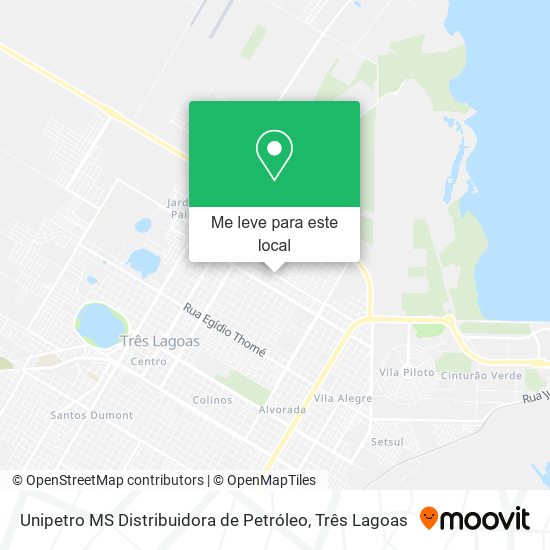 Unipetro MS Distribuidora de Petróleo mapa