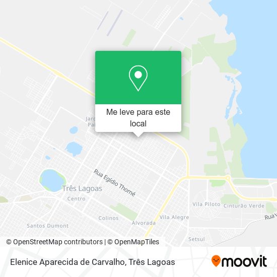 Elenice Aparecida de Carvalho mapa