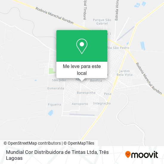 Mundial Cor Distribuidora de Tintas Ltda mapa