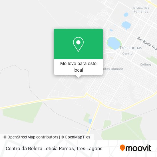 Centro da Beleza Letícia Ramos mapa